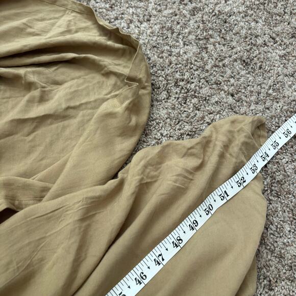 Style Park 1 Made in Bali Tan 100% Rayon Jumpsuit Boho Bohemian One Size - Picture 10 of 10